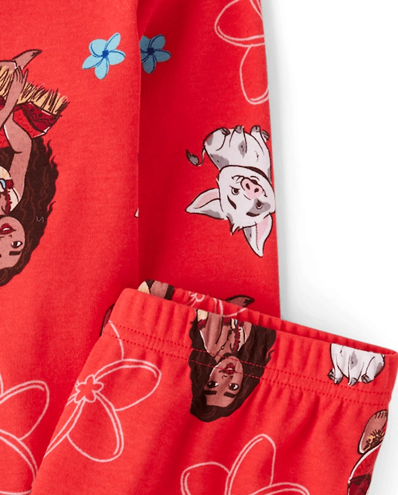 Girls Moana™ Snug Fit Cotton Pajamas