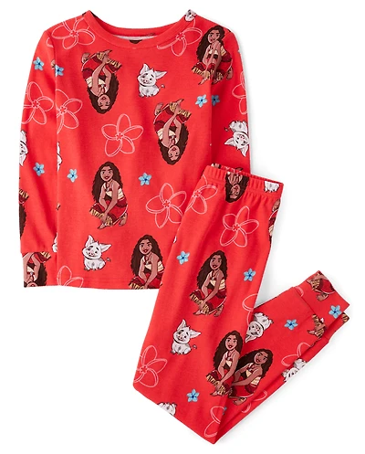 Girls Moana™ Snug Fit Cotton Pajamas