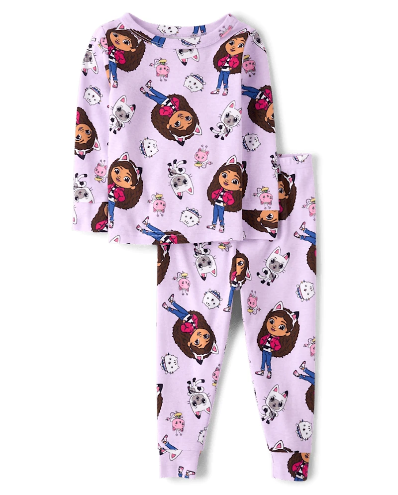 Baby And Toddler Girls Gabby's Dollhouse™ Snug Fit Cotton Pajamas