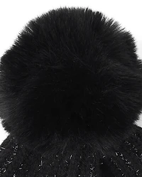 Bonnet à pompon Shimmer Icon pour filles