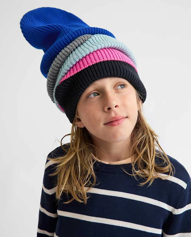 Set Bonnet Et Gants Kirby Big Boys - 2 Pièces Rose/bleu - Neuf Avec étiquettes