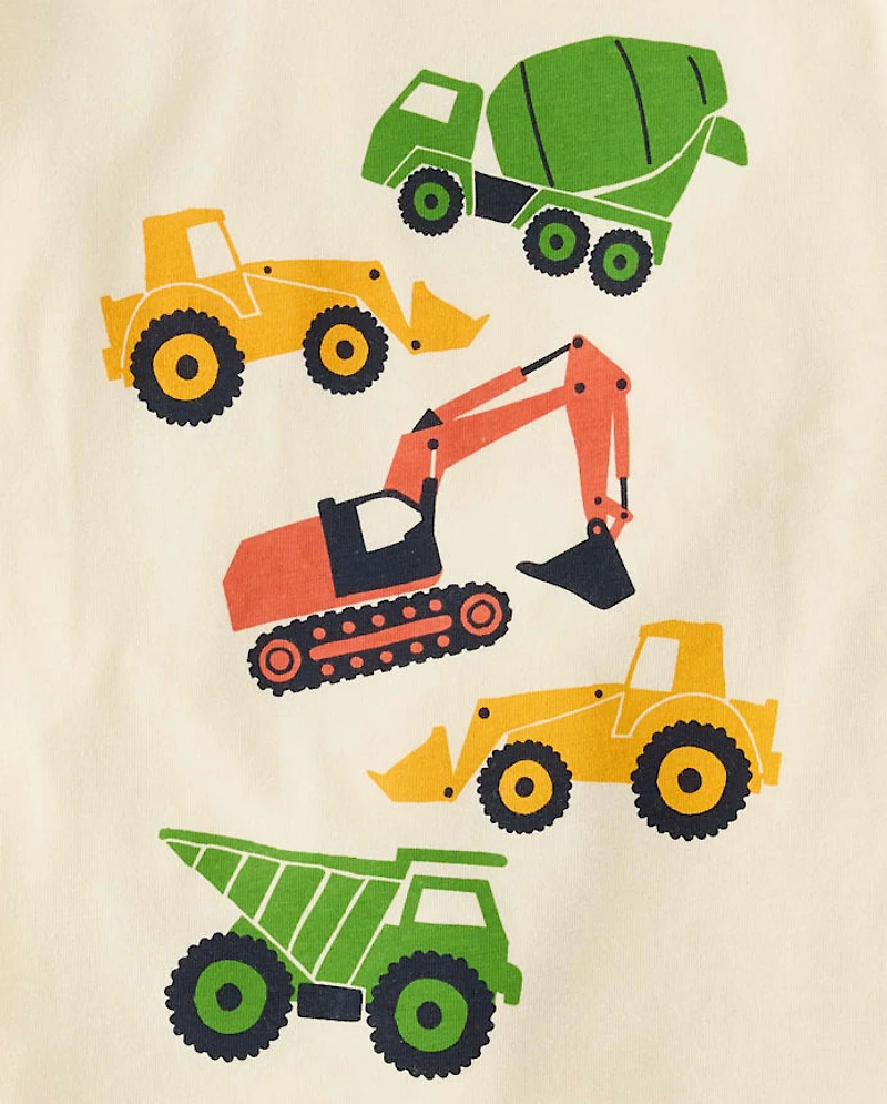 Baby And Toddler Boys Dinos Trucks Graphic Tee 4-Pack