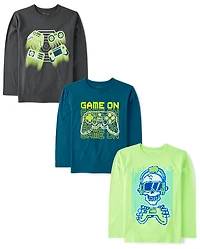 Boys Gamer Graphic Tee 3-Pack