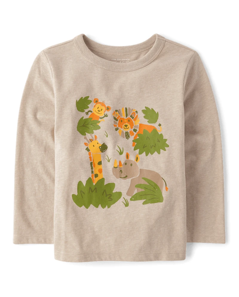 Baby And Toddler Boys Animals Graphic Tee