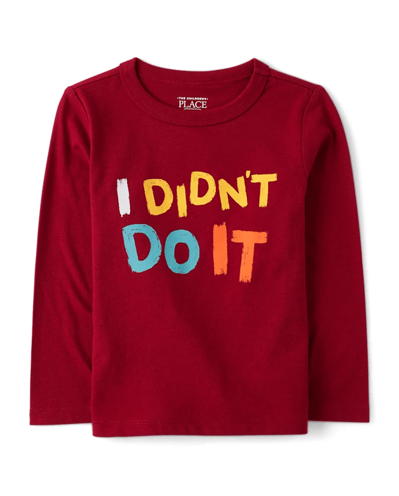 Baby And Toddler Boys I Didn't Do It Graphic Tee