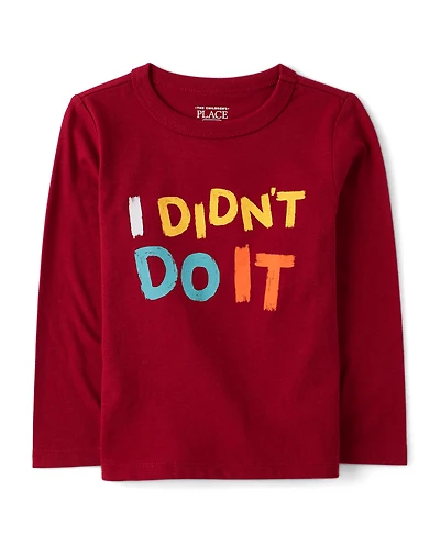 Baby And Toddler Boys I Didn't Do It Graphic Tee