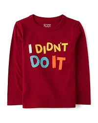 Baby And Toddler Boys I Didn't Do It Graphic Tee