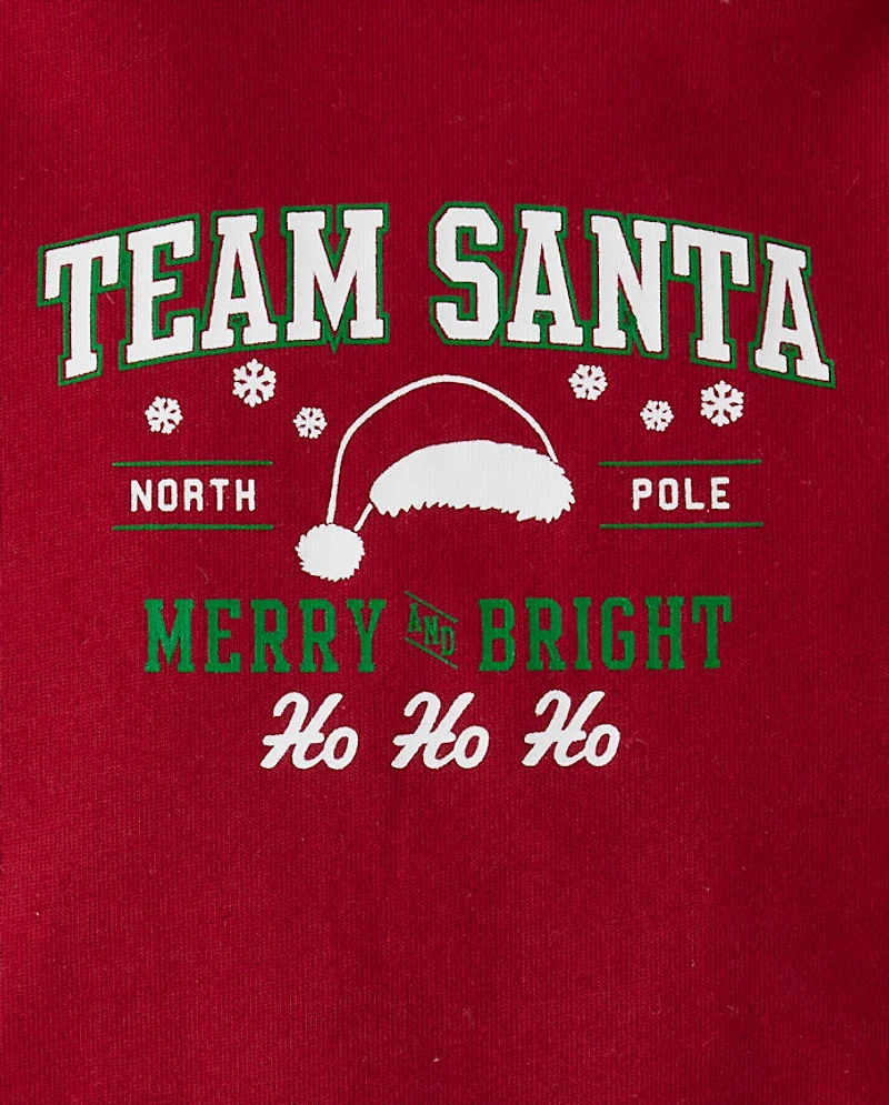 Baby Matching Family Team Santa Graphic Bodysuit