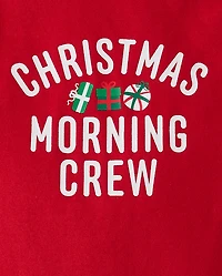 Baby Christmas Matching Family  Morning Crew Graphic Bodysuit