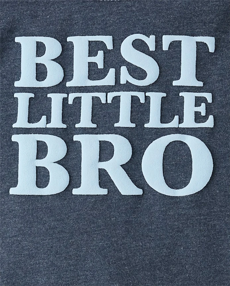 Baby Best Little Bro Graphic Bodysuit