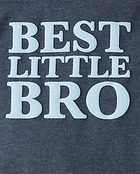 Baby Best Little Bro Graphic Bodysuit