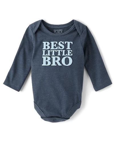 Baby Best Little Bro Graphic Bodysuit