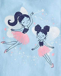 T-shirt graphique Fées pour bébés et petites filles