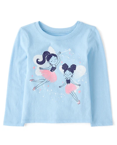 Baby And Toddler Girls  Fairies Graphic Tee