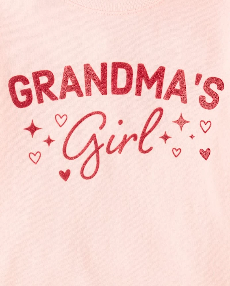 Baby And Toddler Girls Grandma's Girl Graphic Tee