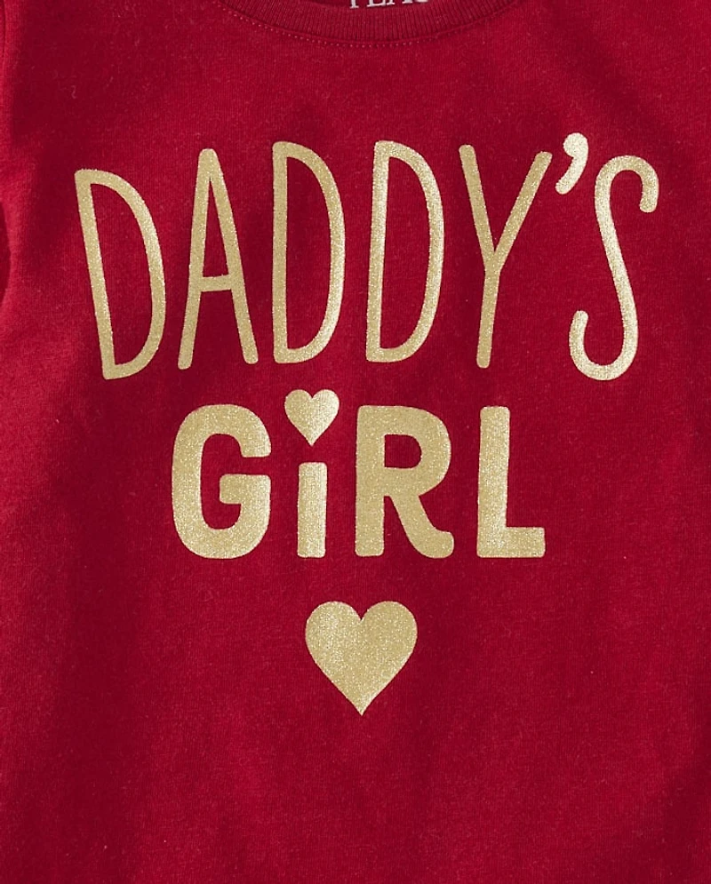 Baby And Toddler Girls Daddy's Girl Graphic Tee