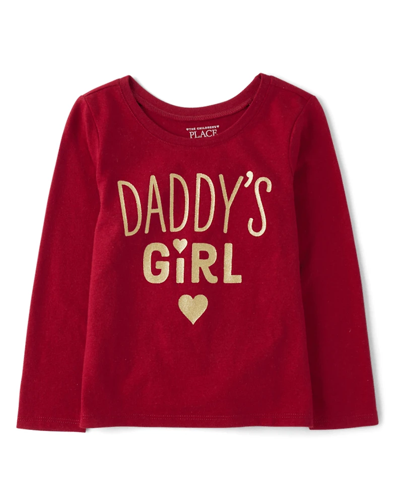Baby And Toddler Girls Daddy's Girl Graphic Tee