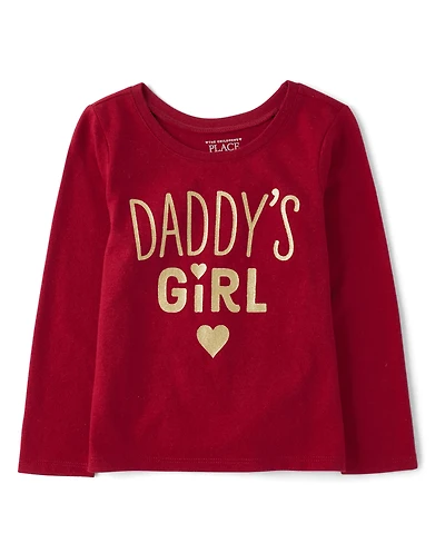 Baby And Toddler Girls Daddy's Girl Graphic Tee
