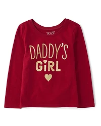 Baby And Toddler Girls Daddy's Girl Graphic Tee