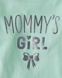 Baby And Toddler Girls Mommy's Girl Graphic Tee