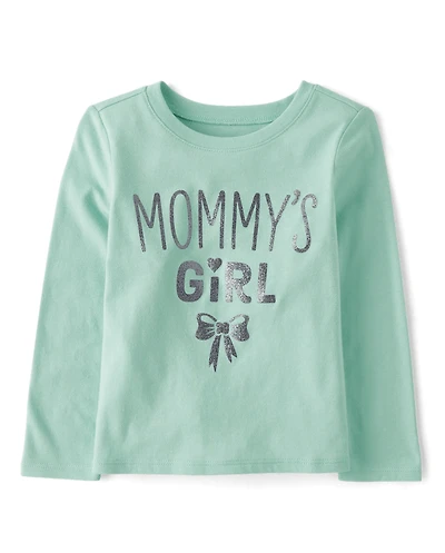 Baby And Toddler Girls Mommy's Girl Graphic Tee