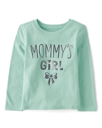 Baby And Toddler Girls Mommy's Girl Graphic Tee