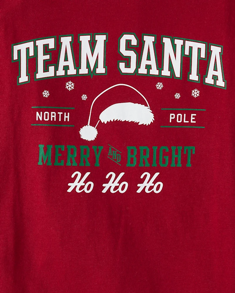 Kids Matching Family Team Santa Graphic Tee