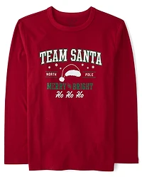 Kids Matching Family Team Santa Graphic Tee