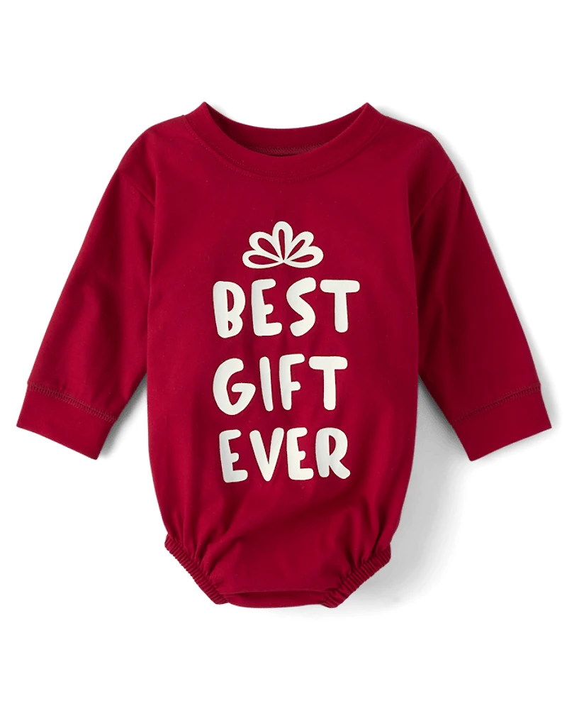 Baby Best Gift Ever Graphic Bubble Bodysuit