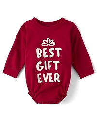 Baby Best Gift Ever Graphic Bubble Bodysuit
