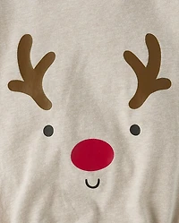 Baby Christmas Reindeer Graphic Bodysuit