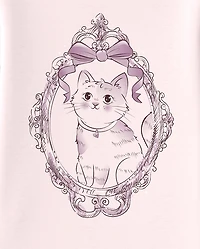 Girls Cat Mirror Graphic Tee