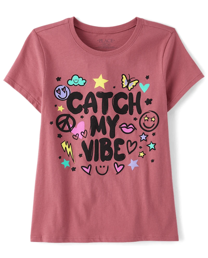 Girls Catch My Vibe Graphic Tee