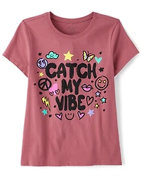 Girls Catch My Vibe Graphic Tee