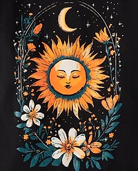 Girls Sun And Moon Graphic Tee
