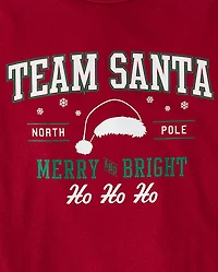 Adult Matching Family Team Santa Graphic Tee