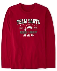 Adult Matching Family Team Santa Graphic Tee