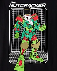 T-shirt graphique Robot Casse-Noisette de Noël pour garçon