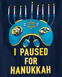 Boys Paused For Hanukkah Graphic Tee