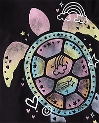 Girls Turtle Graphic Tee