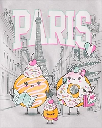 Girls Donuts Paris Graphic Tee