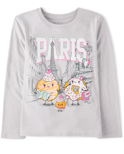 Girls Donuts Paris Graphic Tee