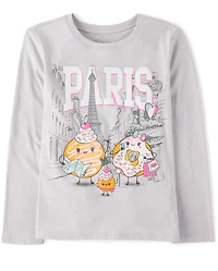 Girls Donuts Paris Graphic Tee