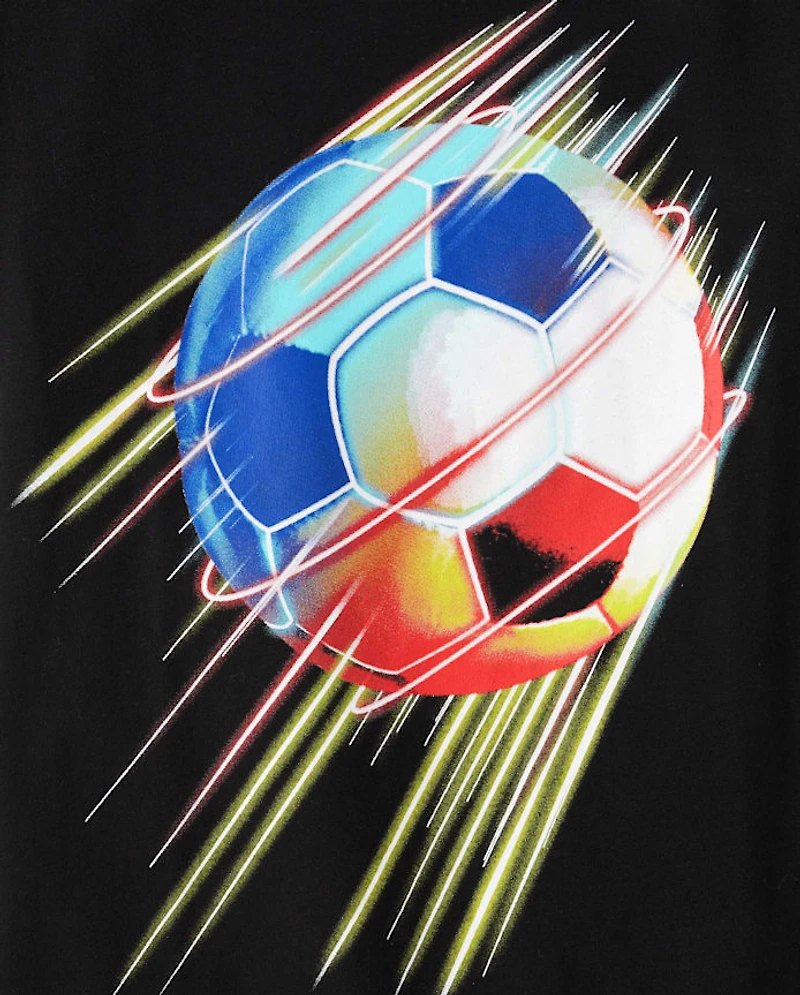 Boys Soccer Ball Graphic Tee