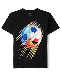 Boys Soccer Ball Graphic Tee