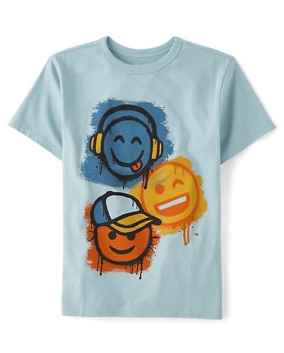 Boys Emojis Graphic Tee
