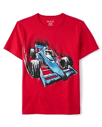 Boys Race Car Graphic Tee