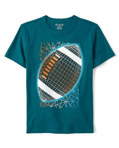 Boys Football Graphic Tee