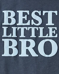 Boys Best Little Bro Graphic Tee
