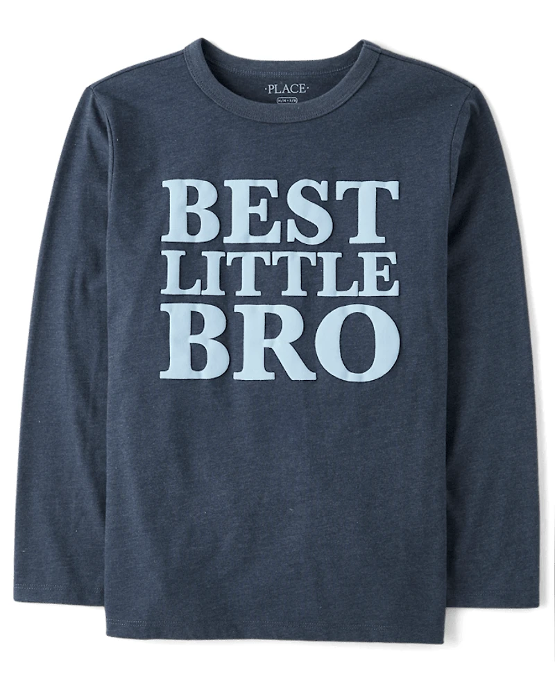 Boys Best Little Bro Graphic Tee
